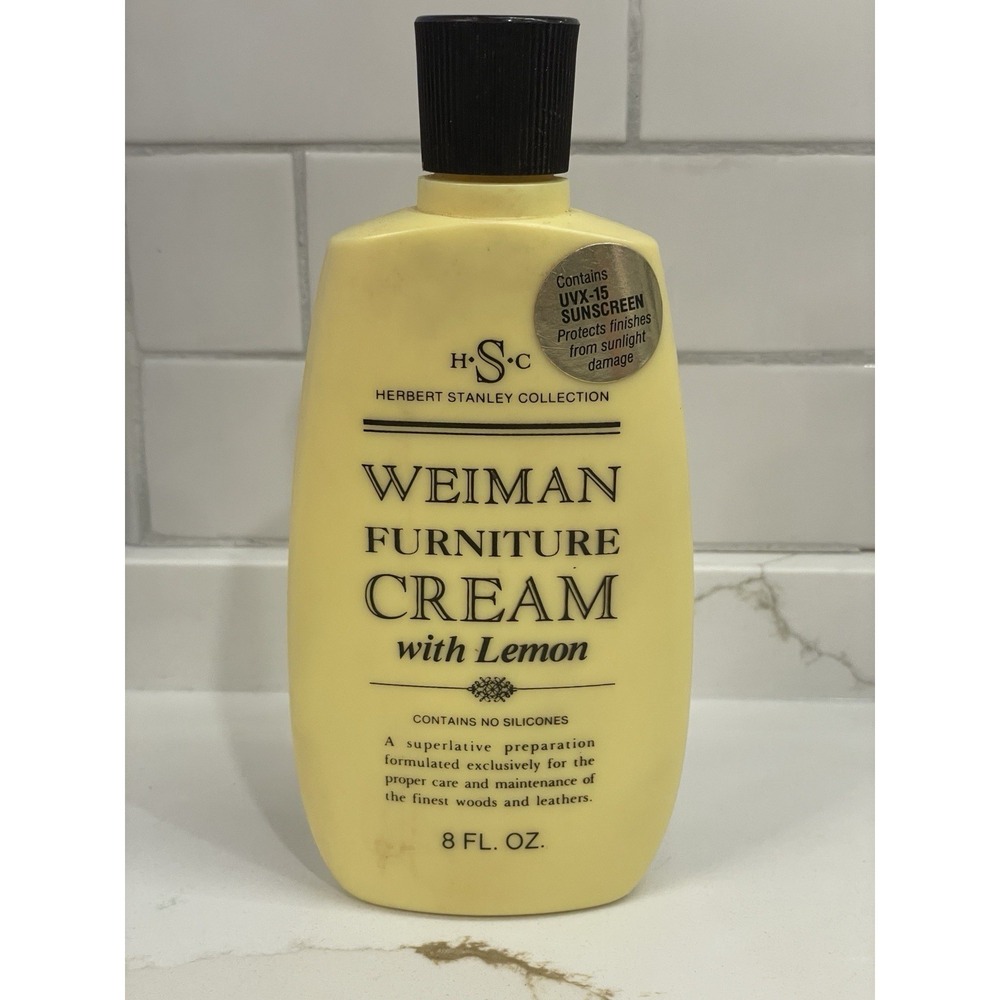 Weiman Furniture Cream with Lemon 8 fl oz Concentrate Sun Protection Full New